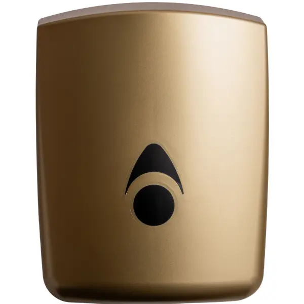 6TC-MBR-Myriad-Recycled-Matte-Brass-Centrefeed-Dispenser-front-600x600.webp