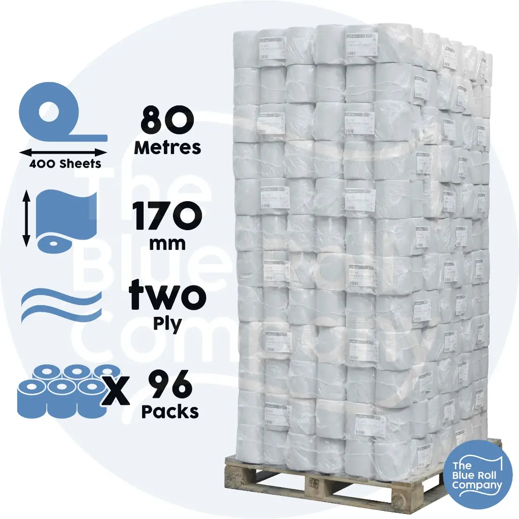 White Premium Centrefeed - 400 Sheet - Pallet