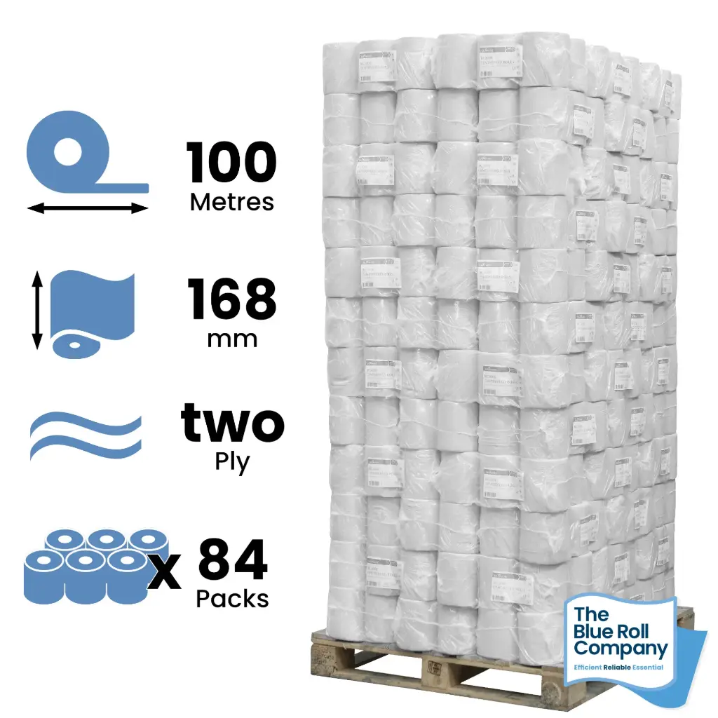 White Premium Centrefeed - 100m - Pallet