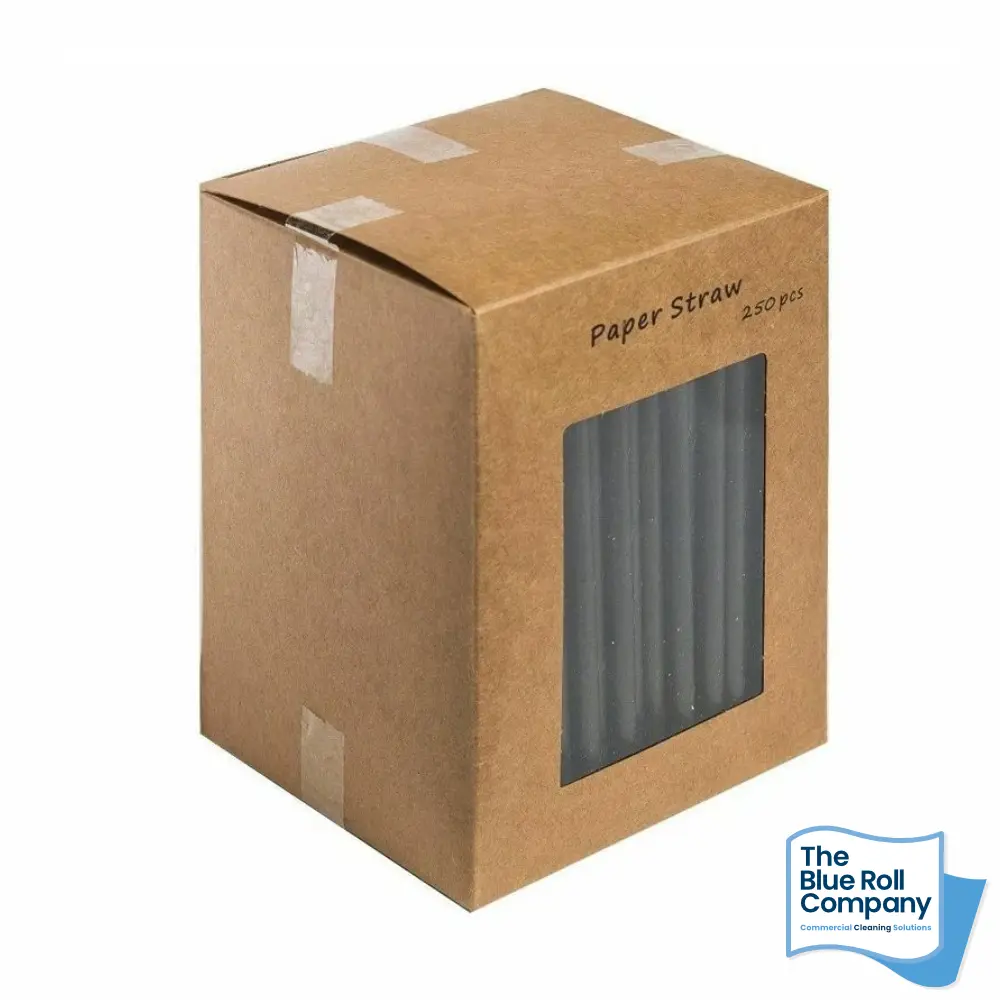 Black Paper Cocktail Straw - 14cm