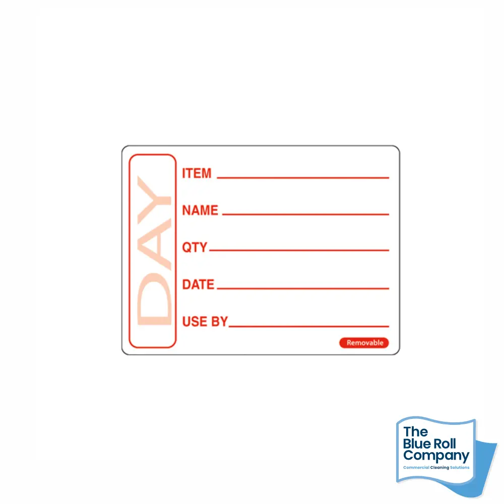 Food Preparation Label: Use By 65x50mm