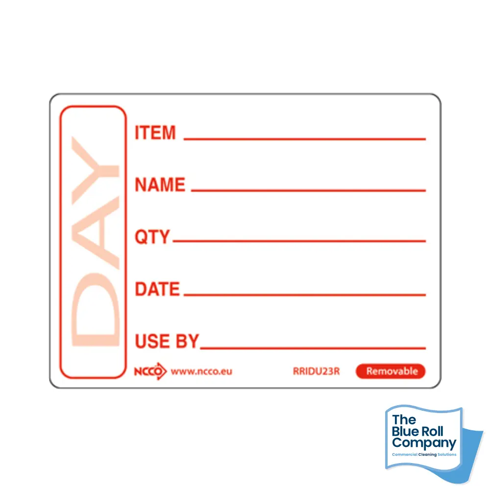 Food Preparation Label: Use By 65x50mm