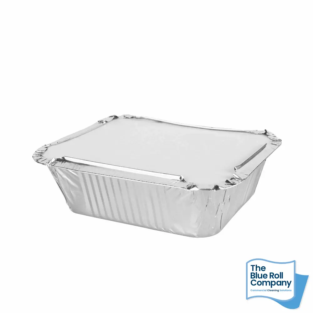 No 2 Aluminium Foil Food Containers & Card Lids