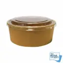 Round Kraft Paper Bowls & Lids