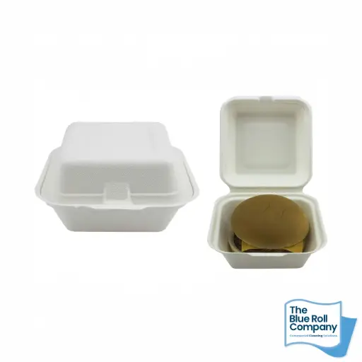 Bagasse Burger Boxes 6″ x 6”