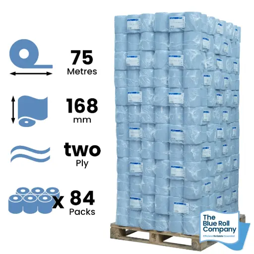 Blue Premium Centrefeed - 75m - Pallet