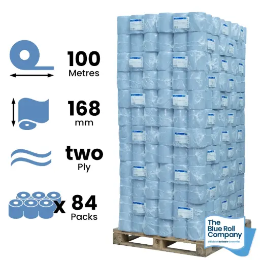 Blue Premium Centrefeed - 100m - Pallet