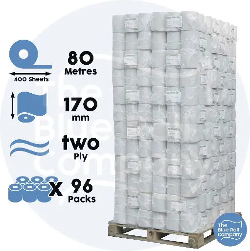 White Premium Centrefeed - 400 Sheet - Pallet